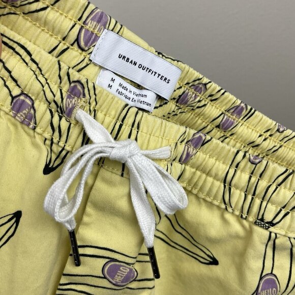 Urban Outfitters Men's Mexium Maximus Go Bananas Printed Short Yellow Drawstrin - Picture 11 of 16